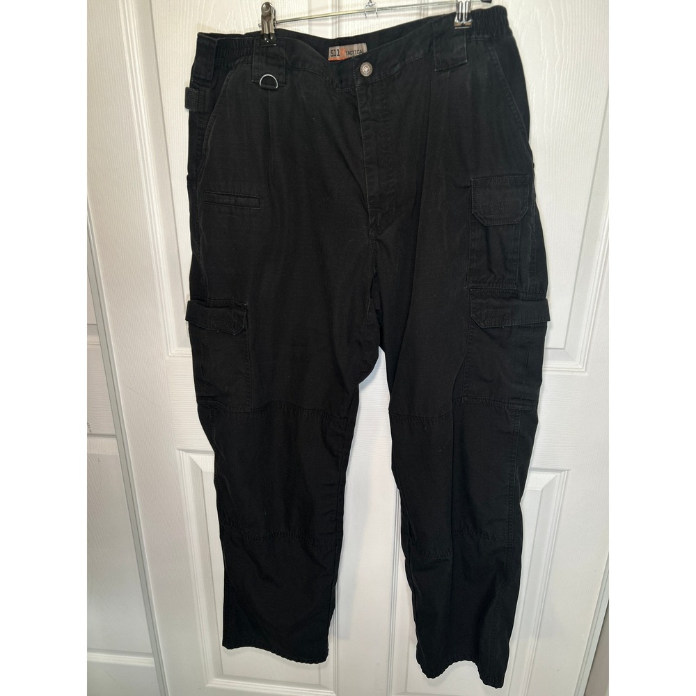 5.11 Tactical Cargo Pants Mens 38x32 Black‎ Utility Work Outdoor Police Workwear